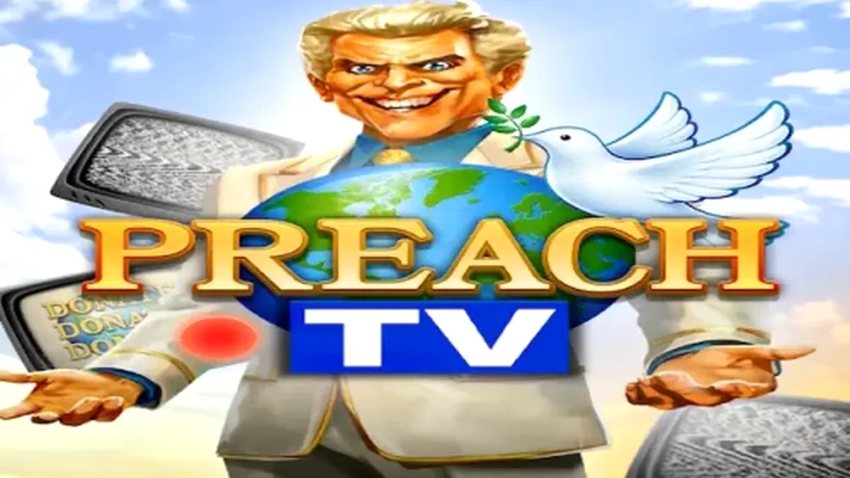 Interface do slot Preach TV com o pregador e monitores de TV